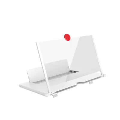 12" 3D HD Screen Magnifier – Mobile Phone Projector Enlarger for Movies, Videos & Gaming, Foldable Phone Stand with Screen Amplifier, Compatible with All Smartphones